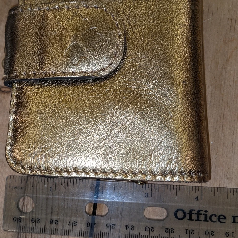 Patricia Nash Iberia Leather Wallet In Antique Gold​ - Picture 10 of 13